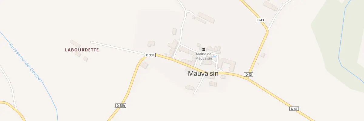 Plan du 7 Rue du Château à Mauvaisin