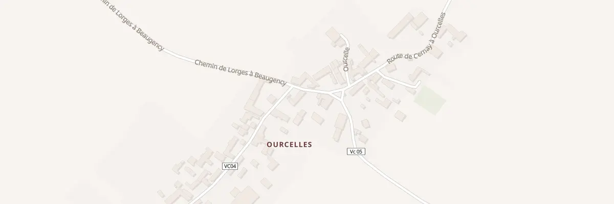 Plan du 14 Ourcelle à Josnes