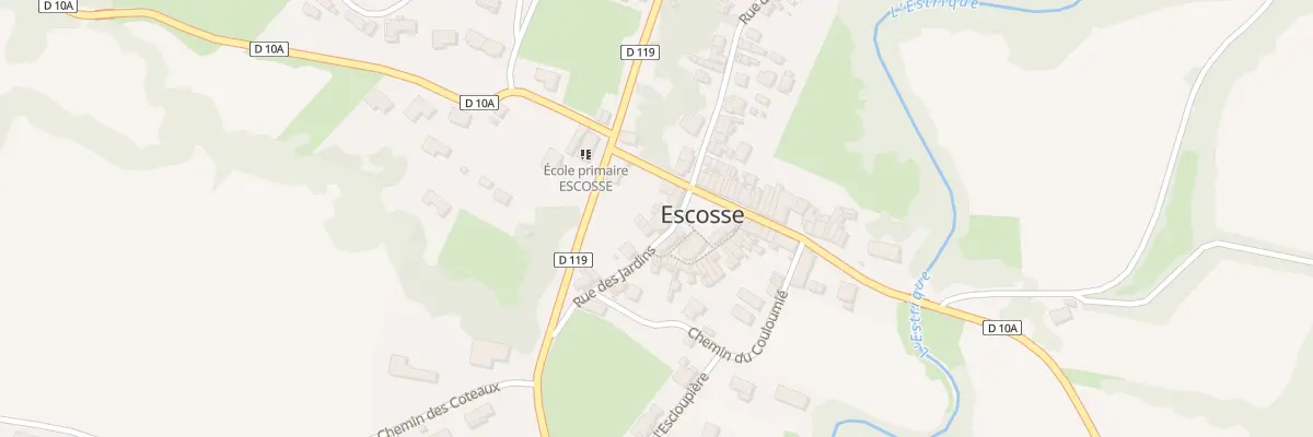 Plan du 2 Rue des Jardins à Escosse