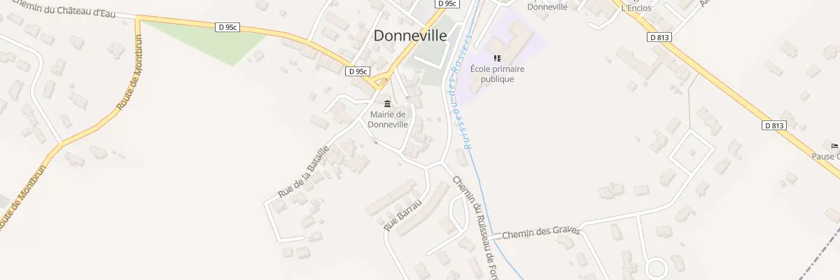 Plan du 11 Rue de la Fontaine à Donneville