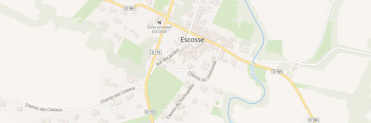 Plan du 3 Rue du Clocher à Escosse