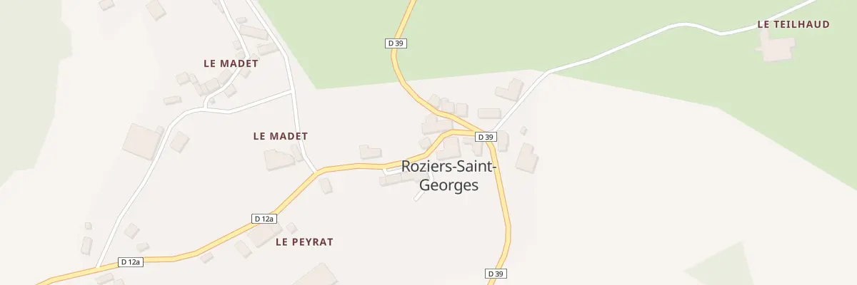 Plan du 5004 Le Bourg à Roziers-Saint-Georges