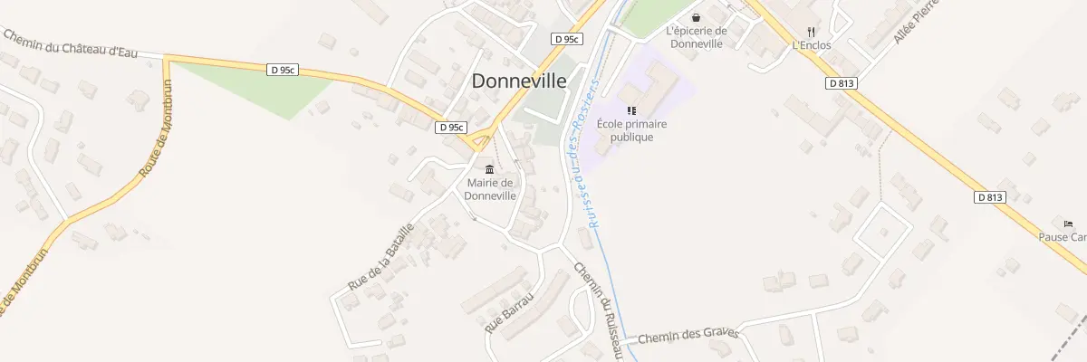 Plan du 7 Rue de la Fontaine à Donneville