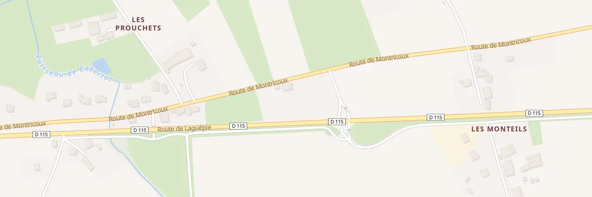 Plan du 1210 Rte de Montricoux à Nègrepelisse