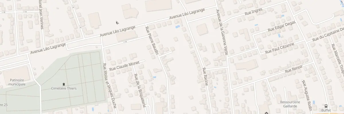 Plan du 30 Rue Pierre Baudin à Brive-la-Gaillarde