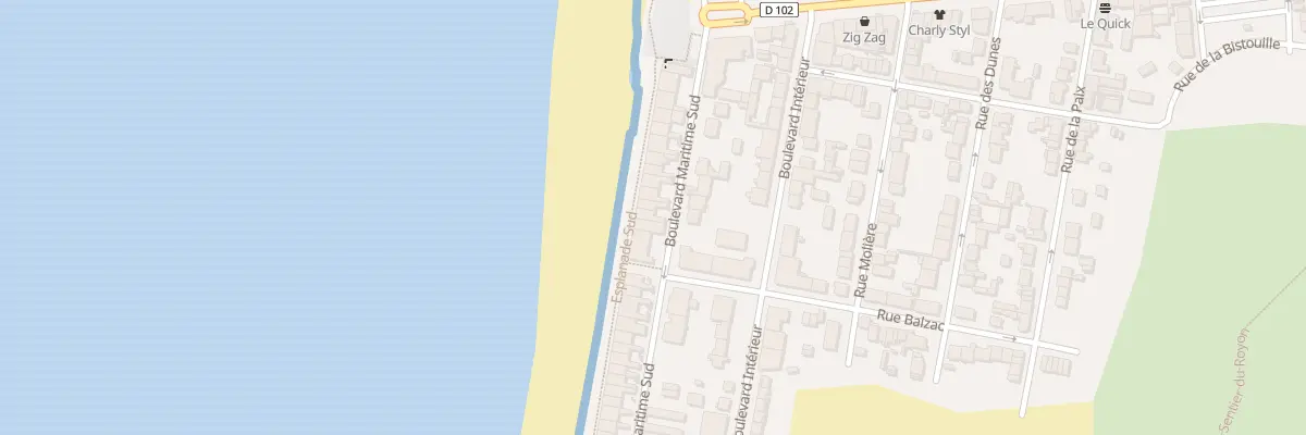 Plan du 134 Bd Maritime Sud à Fort-Mahon-Plage