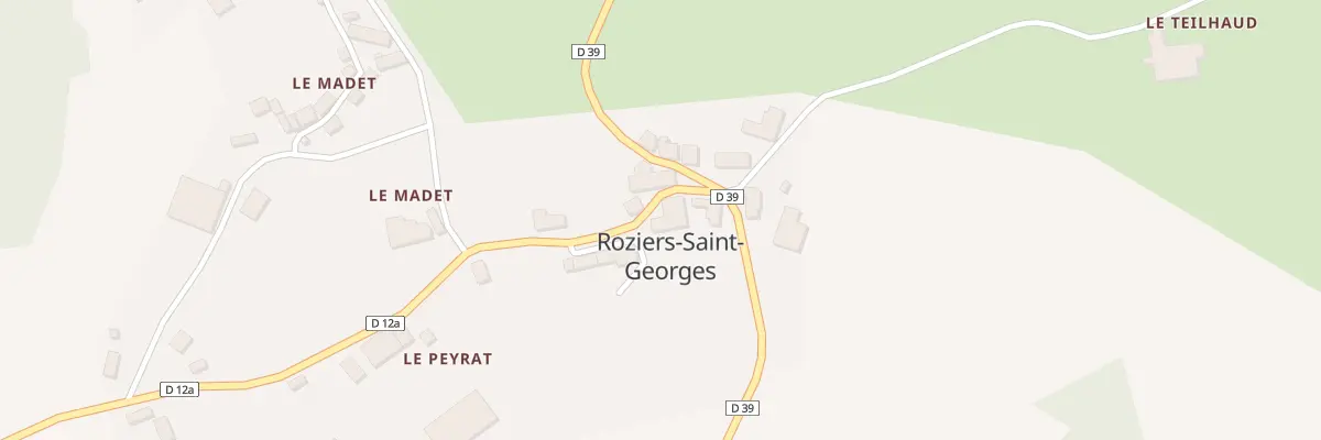 Plan du 5002 Le Bourg à Roziers-Saint-Georges