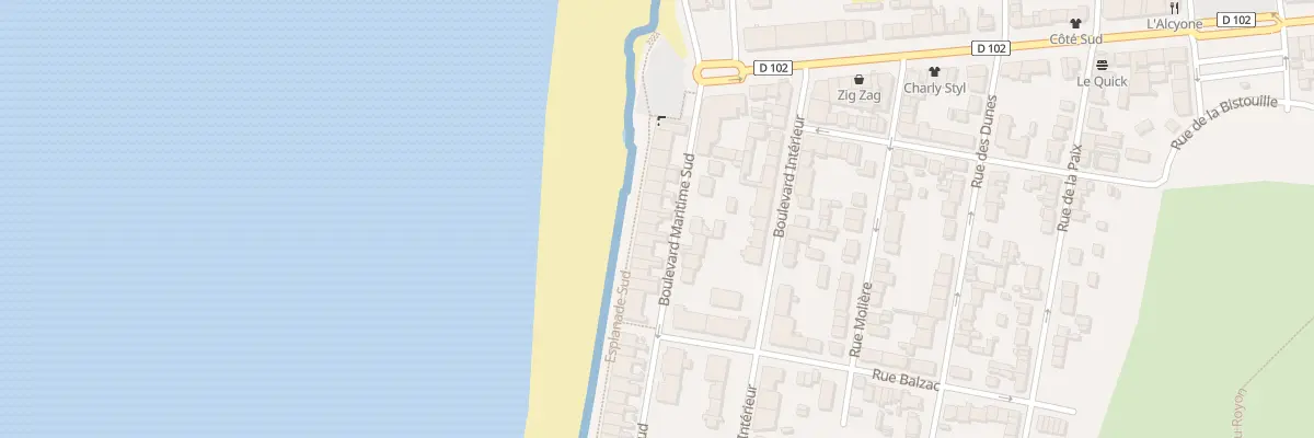 Plan du 96 Bd Maritime Sud à Fort-Mahon-Plage