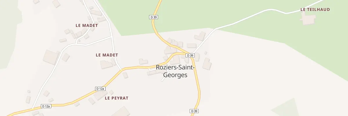 Plan du 5006 Le Bourg à Roziers-Saint-Georges