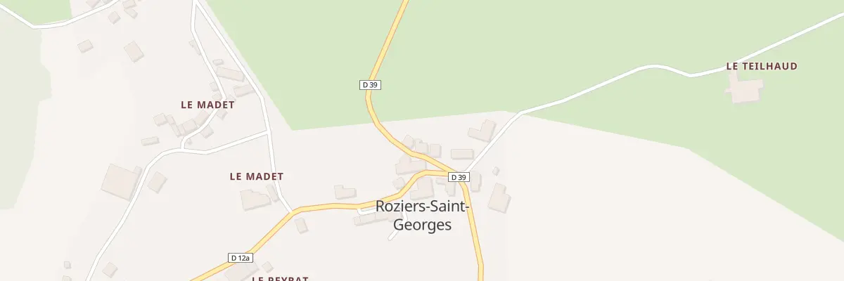 Plan du 5010 Le Bourg à Roziers-Saint-Georges