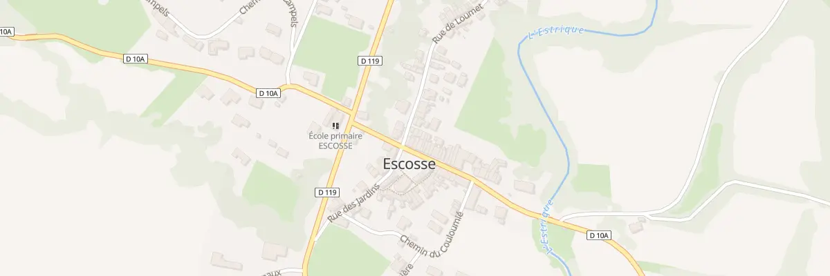 Plan du 2 Rue de Loumet à Escosse
