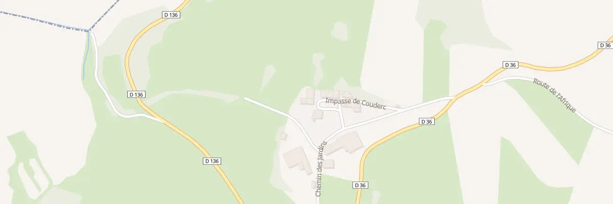 Plan du 28 Couderc à Bézac
