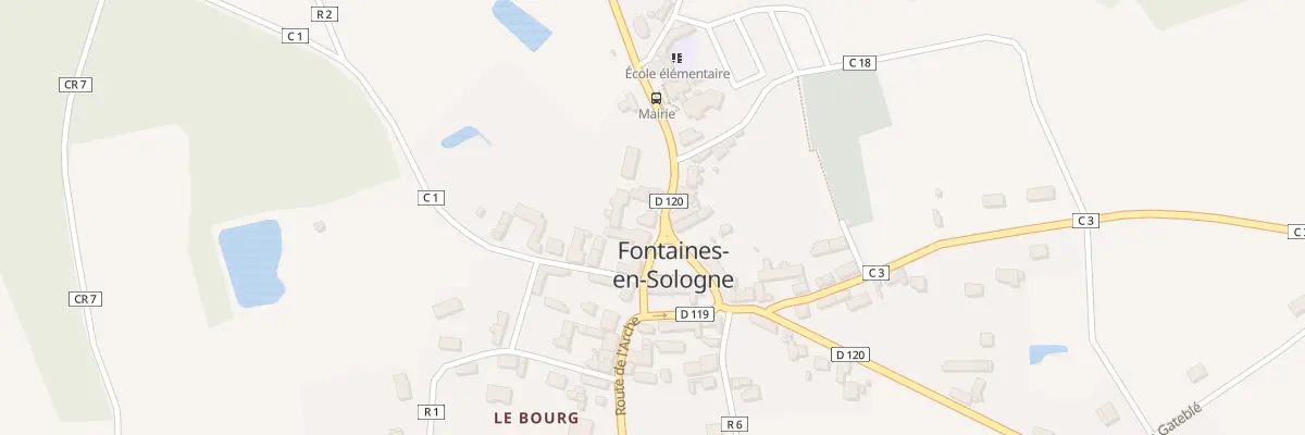 Plan du 2 Rte de Bracieux à Fontaines-en-Sologne