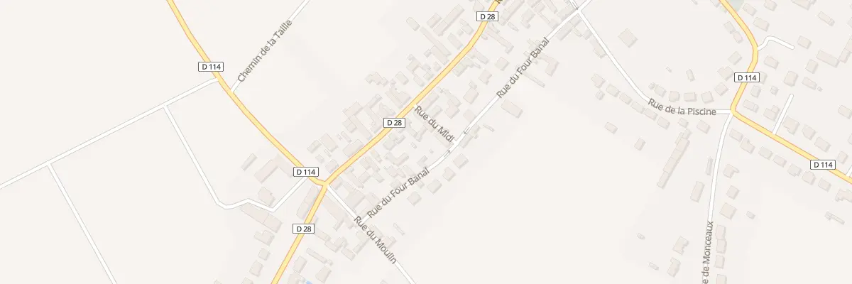 Plan du 2 Rue du Midi à Berchères-les-Pierres