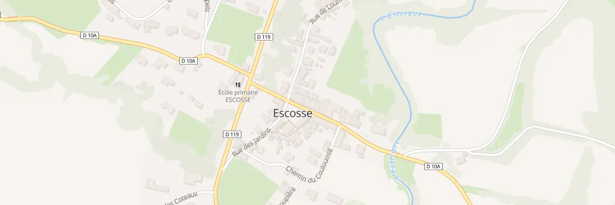 Plan du 9 Av de l’Estrique à Escosse
