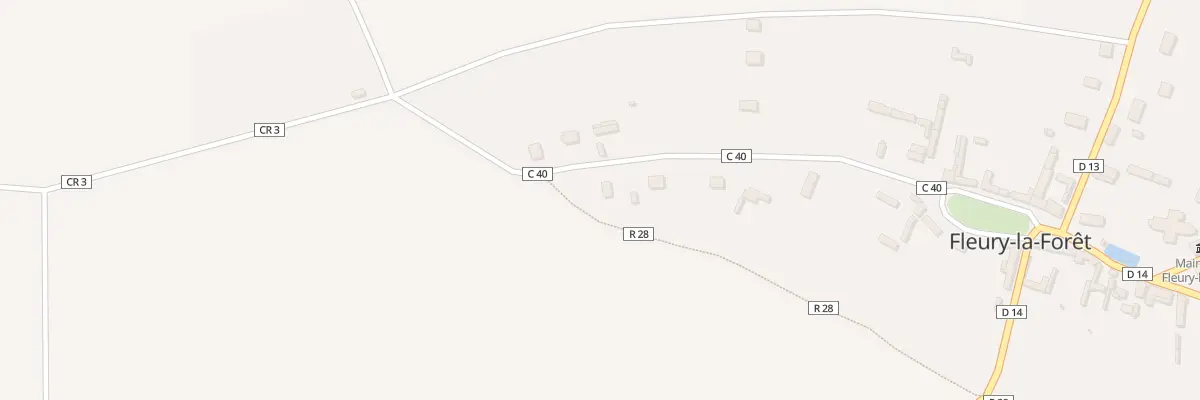 Plan du 18 Rte de la Foret à Fleury-la-Forêt