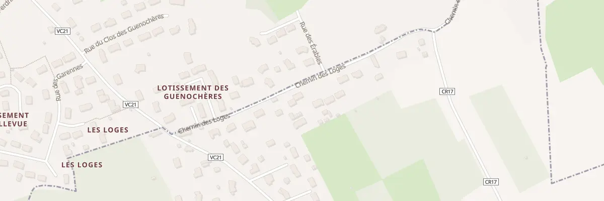 Plan du 216 Che des Loges à Tour-en-Sologne