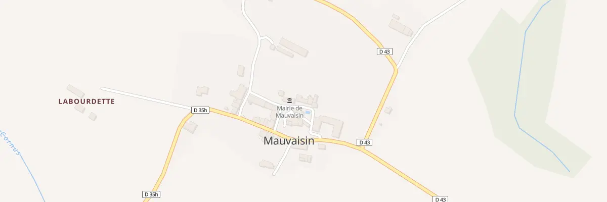 Plan du 6 Rue de la Mairie à Mauvaisin