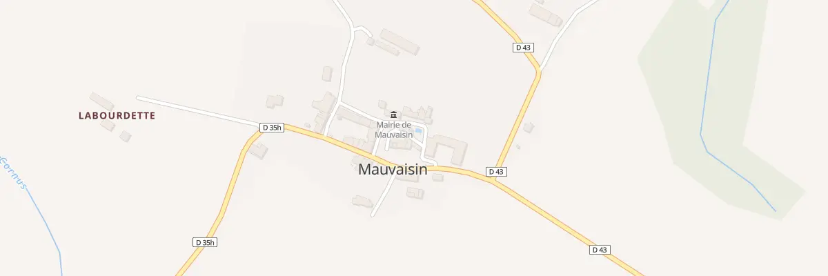 Plan du 3 Rue de la Mairie à Mauvaisin