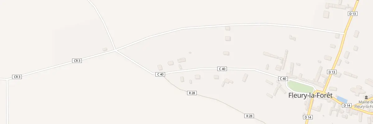 Plan du 17 Rte de la Foret à Fleury-la-Forêt