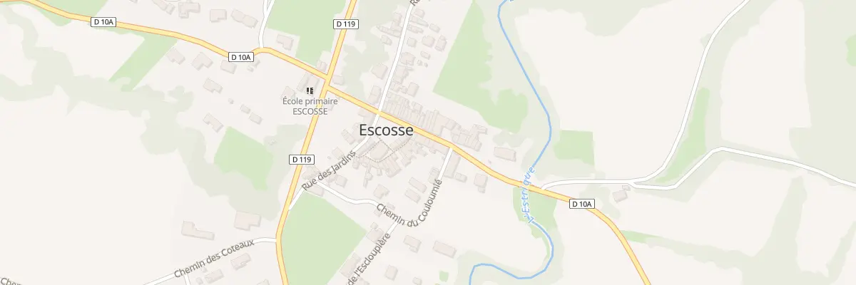 Plan du 10 Av de l’Estrique à Escosse