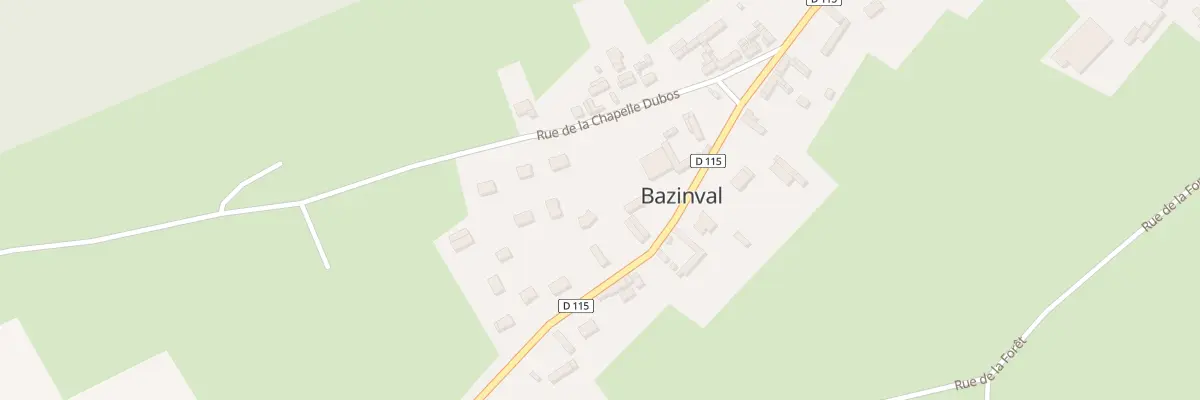 Plan du 2 Rue de la Chapelle Dubos à Bazinval