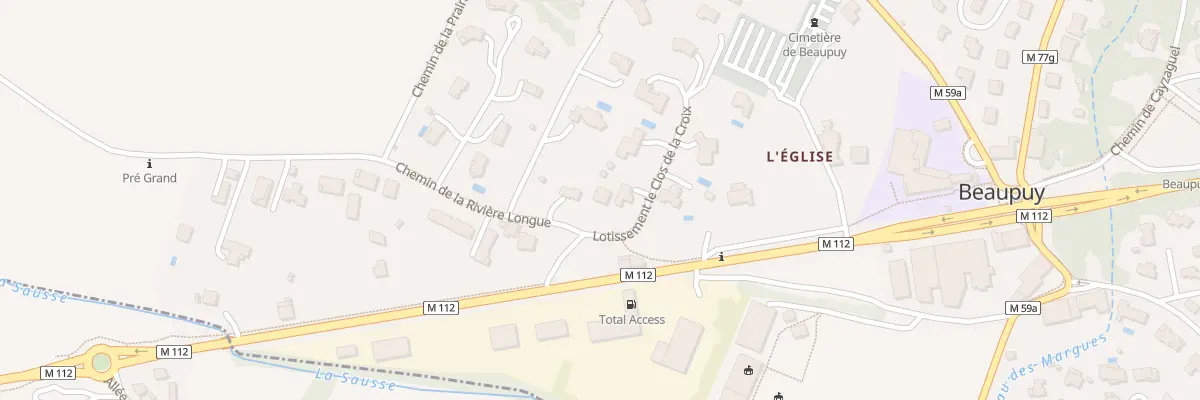 Plan du 2 Che de la Rivière Longue à Beaupuy