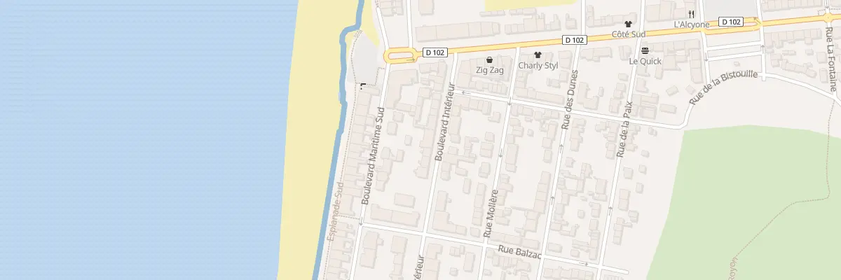 Plan du 94 Bd Intérieur à Fort-Mahon-Plage