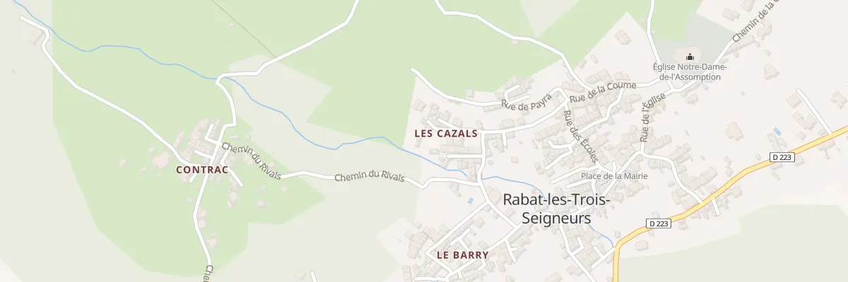 Plan du 354 Les Cazals à Rabat-les-Trois-Seigneurs
