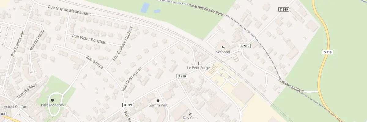 Plan du 1 Rue Guy de Maupassant à Forges-les-Eaux