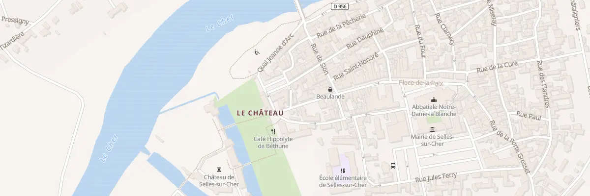Plan du 11 Rue Philippe de Bethunes à Selles-sur-Cher