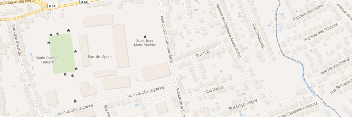Plan du 1 Rue Coli à Brive-la-Gaillarde