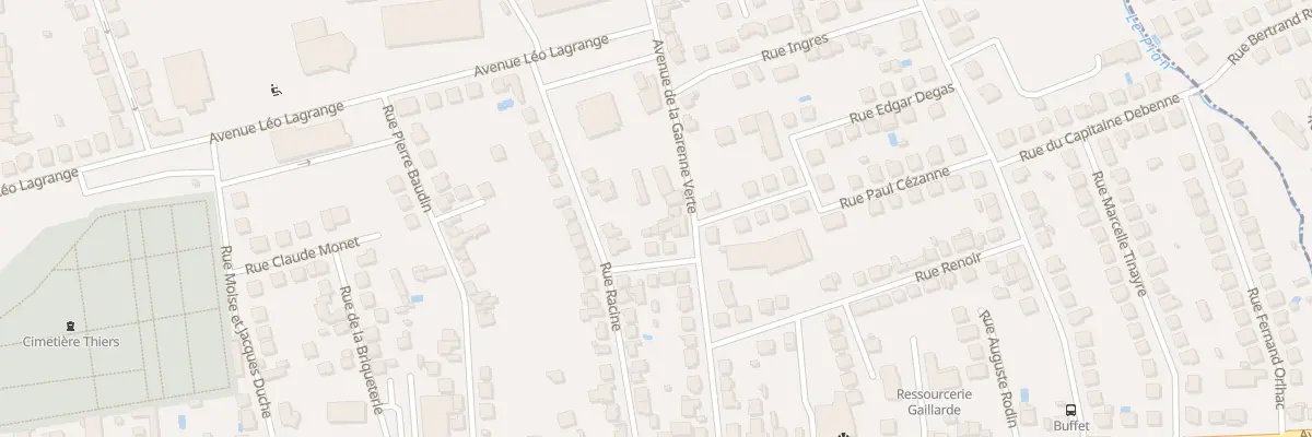 Plan du 23 Av De La Garenne Verte à Brive-la-Gaillarde