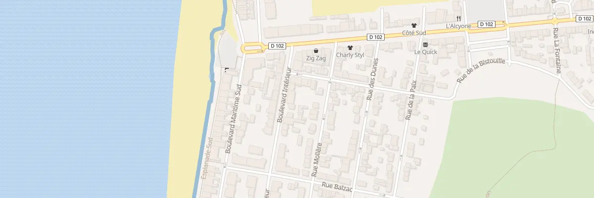 Plan du 85 Bd Intérieur à Fort-Mahon-Plage