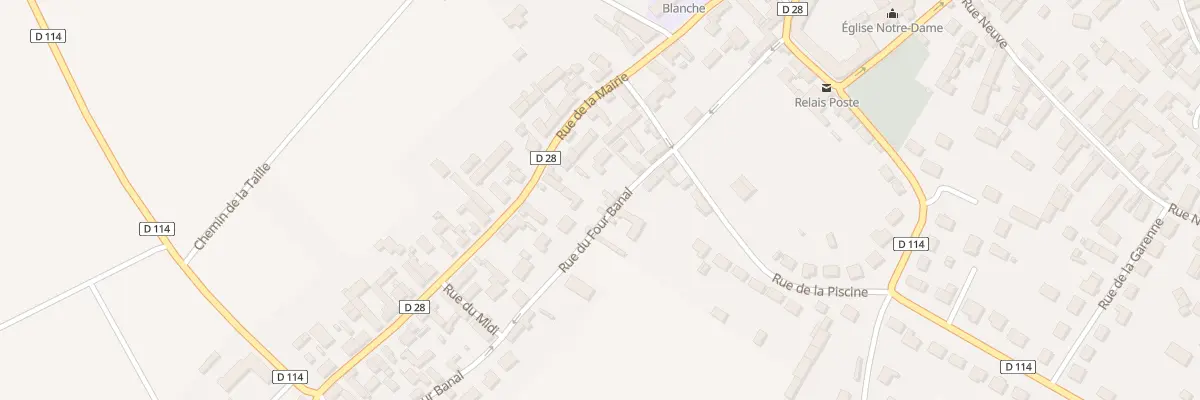 Plan du 6 Rue du Four Banal à Berchères-les-Pierres