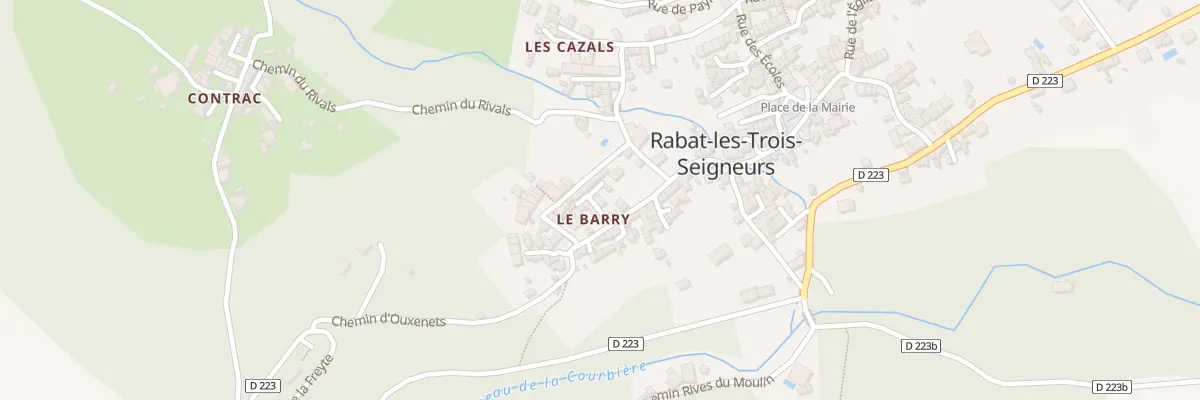 Plan du 307 Le Barry à Rabat-les-Trois-Seigneurs
