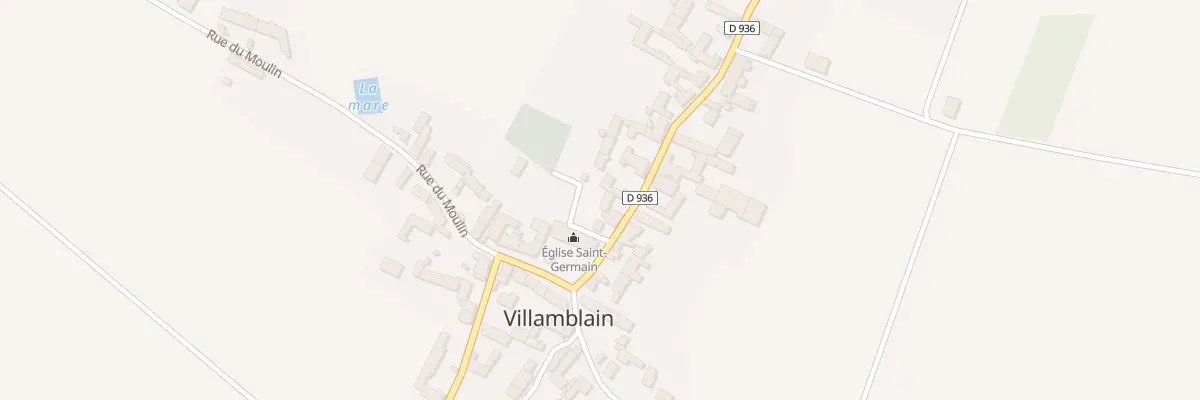 Plan de la Rue du Chateau d’Eau à Villamblain