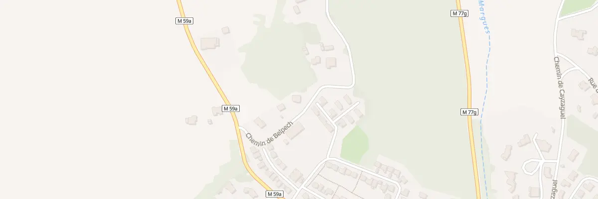 Plan du 5 Che de Belpech à Beaupuy