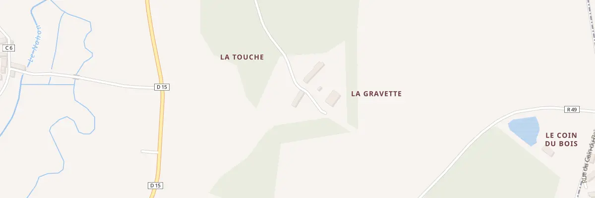 Plan du 1 La Gravette à Veuil
