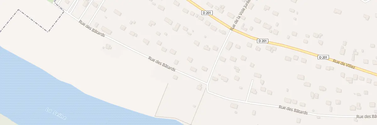 Plan du 44 Rue des Batards à Bennecourt