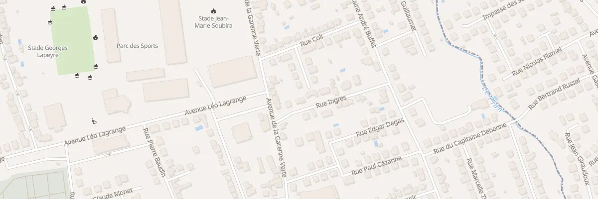 Plan du 16 Rue Ingres à Brive-la-Gaillarde