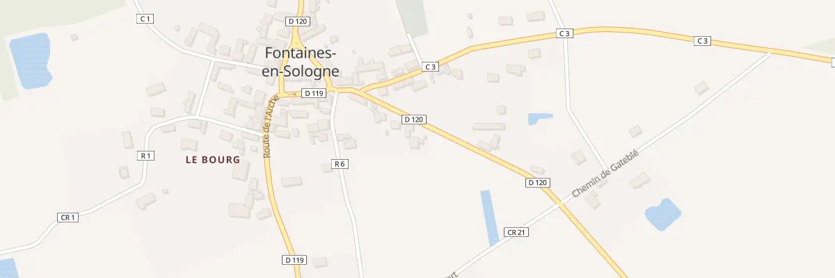 Plan du 95 Rte de Courmemin à Fontaines-en-Sologne