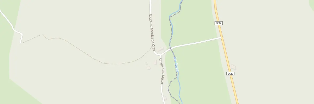 Plan du 5032A Moulin de Cras à Cras
