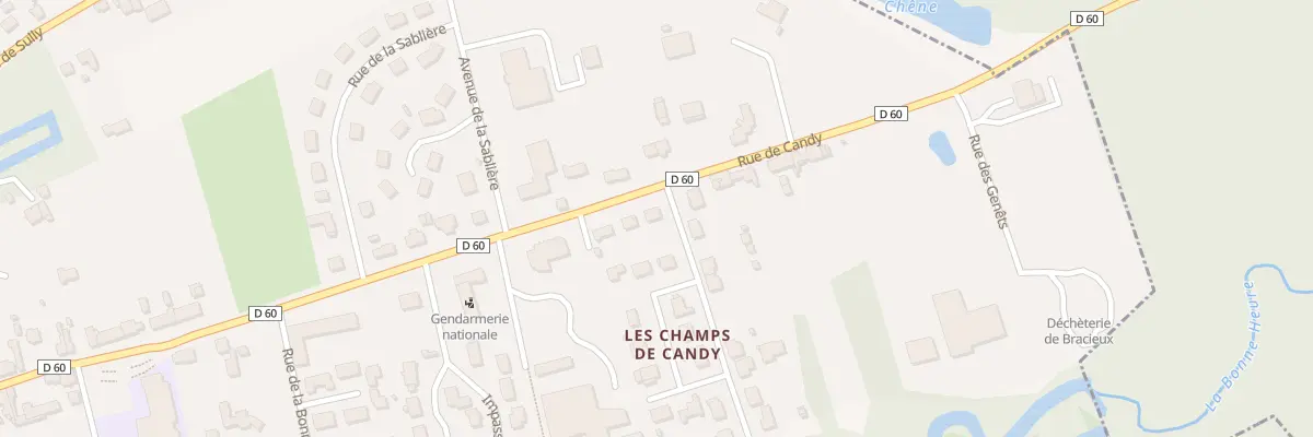 Plan du 33B Rue de Candy à Bracieux