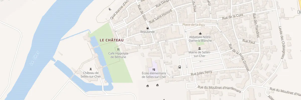 Plan du 14 Rue des Ursulines à Selles-sur-Cher