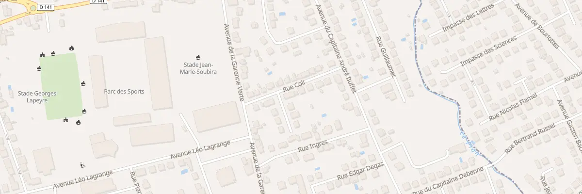 Plan du 6 Rue Coli à Brive-la-Gaillarde