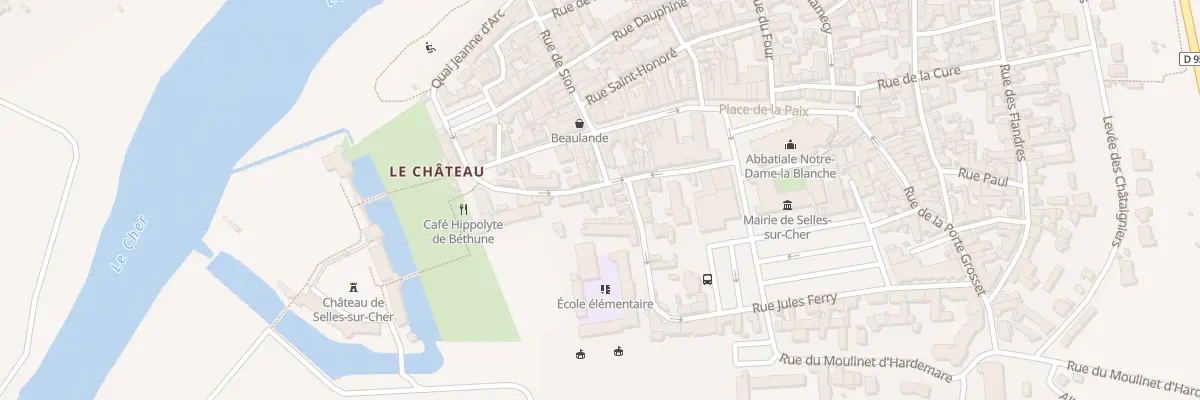 Plan du 12 Rue des Ursulines à Selles-sur-Cher