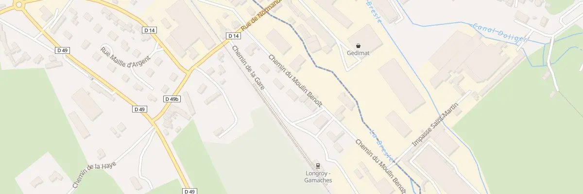 Plan du 7 Che de la Gare à Longroy