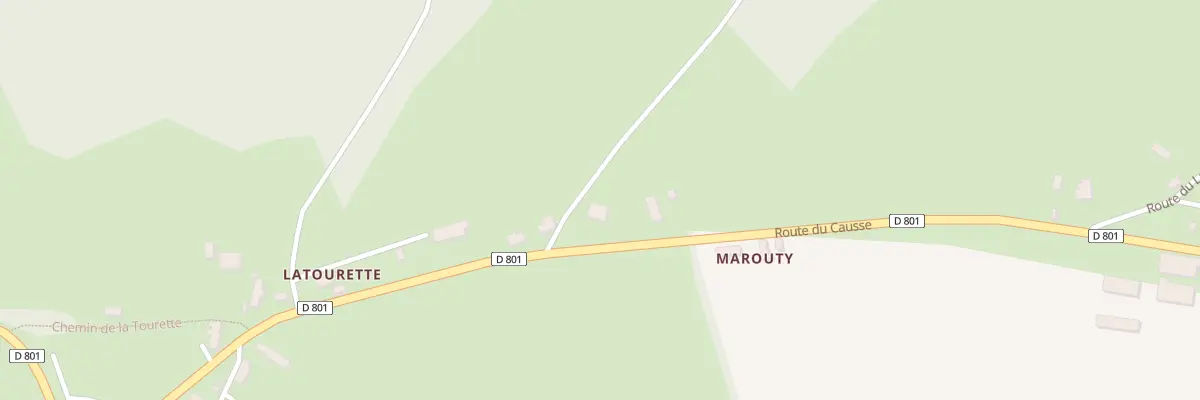 Plan du 435 Rte du Causse à Séniergues
