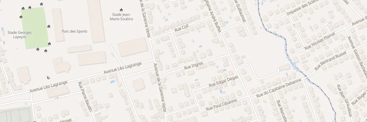 Plan du 14 Rue Ingres à Brive-la-Gaillarde